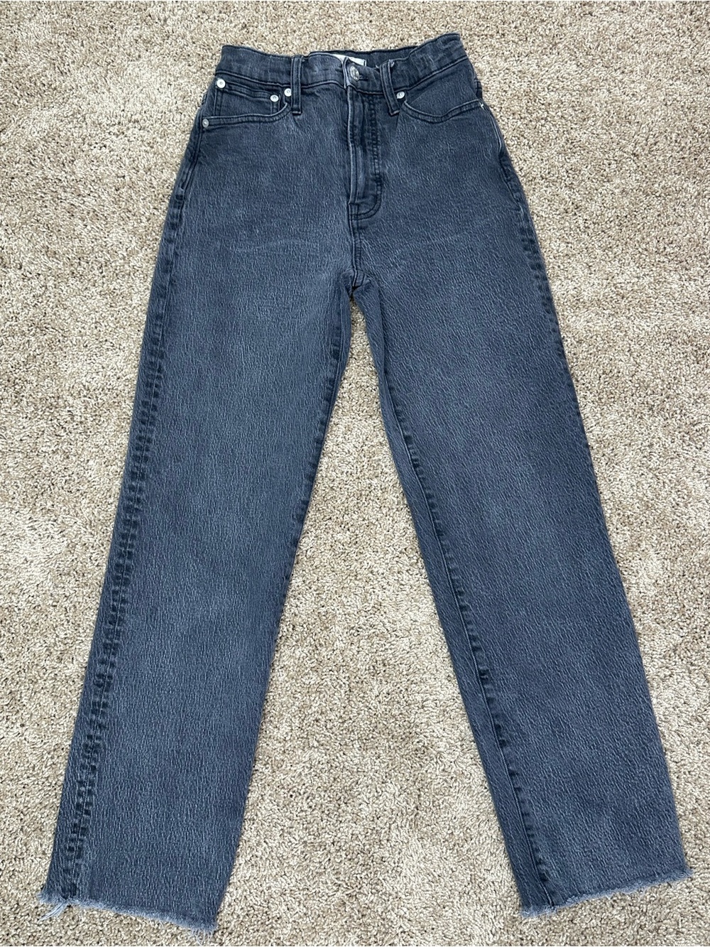 Madewell The Perfect Vintage Straight Jeans - Black Wash